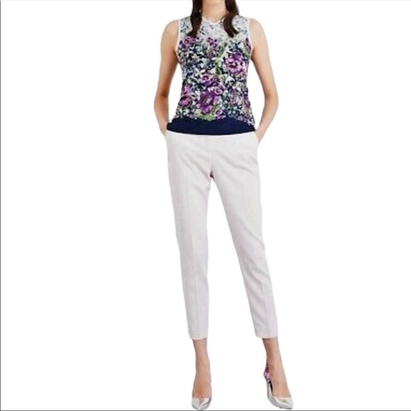 Ted Baker Illit Textured Knitted Trouser Pants Lilac - Picture 1 of 9